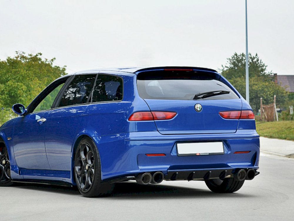 Maxton Design Gloss Black Spoiler Extension CAP Alfa Romeo 156 GTA Sportwagon 2002-2005 Maxton Design SR