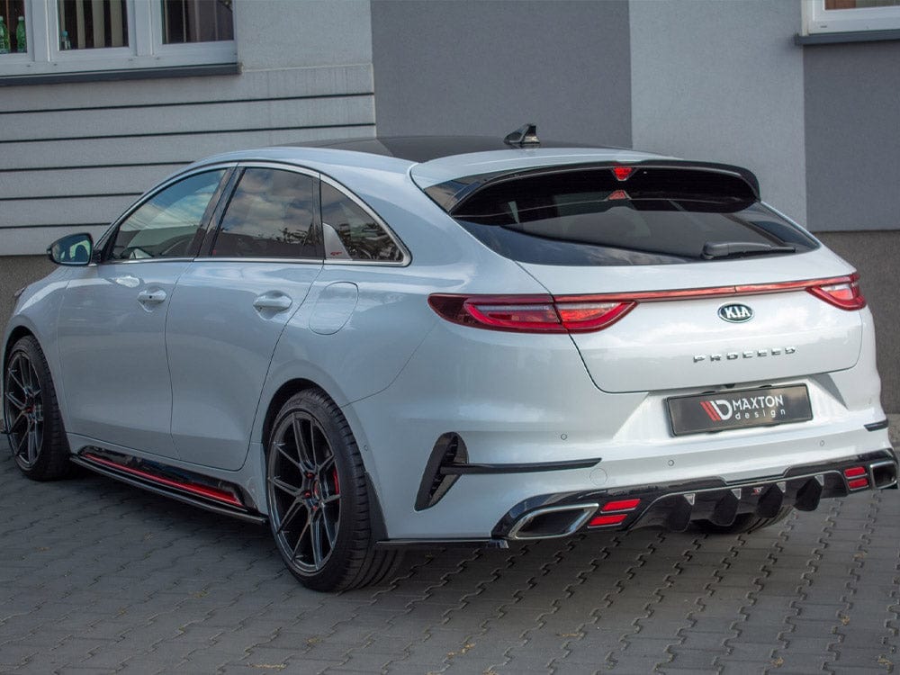 Maxton Design Gloss Black Spoiler Extension KIA Proceed GT MK3 Maxton Design SR
