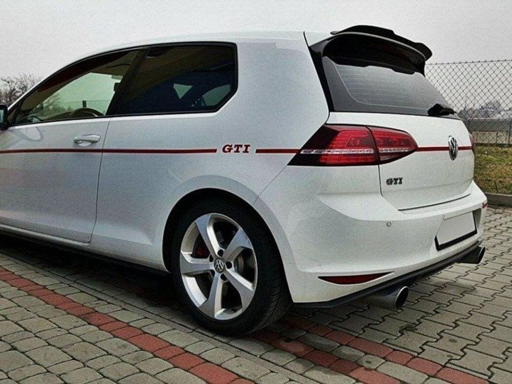 Maxton Design Gloss Black Spoiler Extension VW Golf Mk7 R 2013-2016 Maxton Design SR