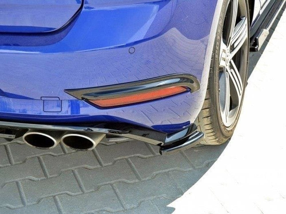 Maxton Design Gloss Black / White Rear Frames For Lights VW Golf 7 R / R-Line Facelift Maxton Design SR