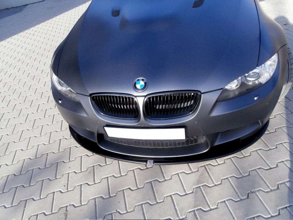 Maxton Design Gloss Black / Yellow Front Splitter Bmw M3 E92 / E93 (Preface Model) 2007-2013 Maxton Design SR