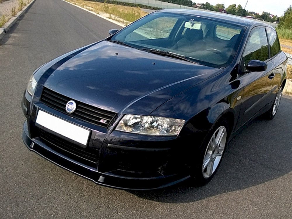Maxton Design Gloss Black / Yellow Front Splitter Fiat Stilo 3 Door Maxton Design SR