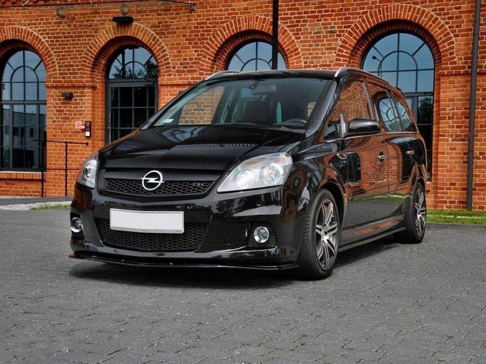 Maxton Design Gloss Black / Yellow Front Splitter Opel Zafira B OPC / VXR Maxton Design SR