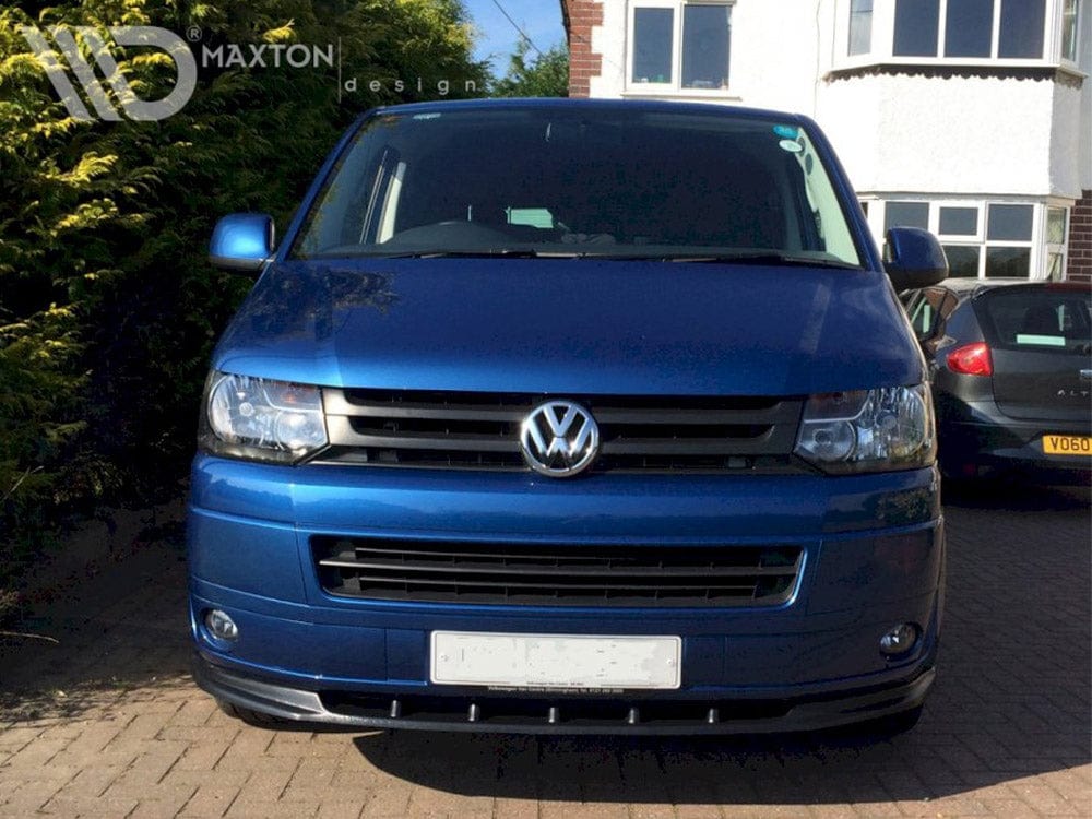 Maxton Design Gloss Black / Yellow Front Splitter VW T5 (Facelift) Maxton Design SR