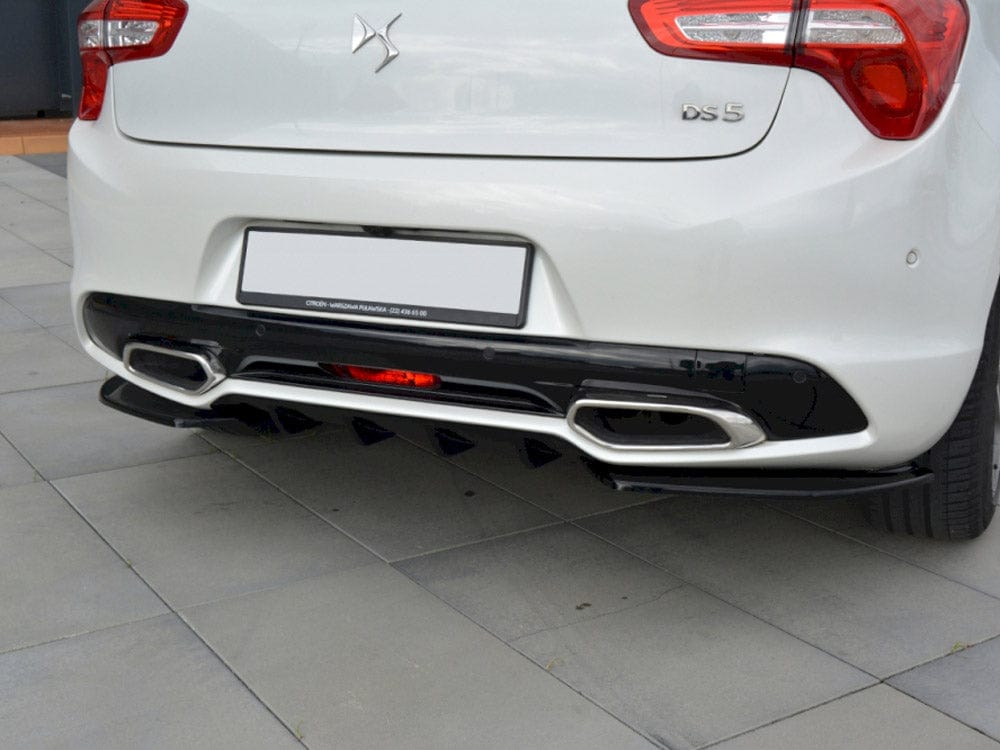 Maxton Design Gloss Black / Yellow Rear Side Splitters Citroen DS5 2011-15 Maxton Design SR