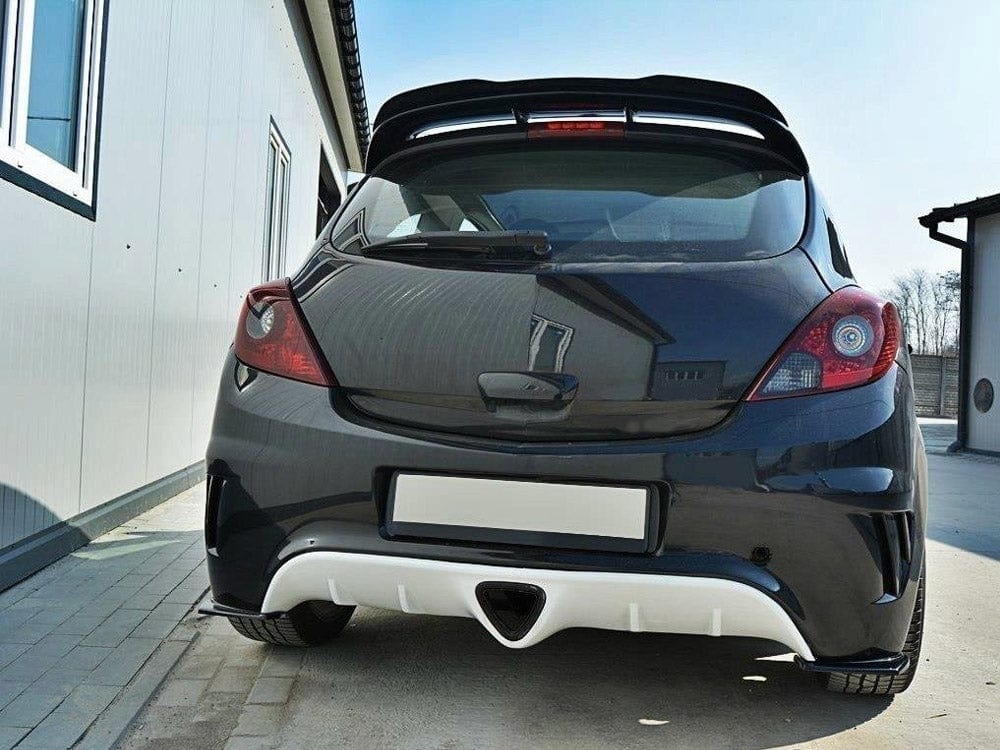 Maxton Design Gloss Black / Yellow Rear Side Splitters Vauxhall/opel Corsa D OPC Maxton Design SR