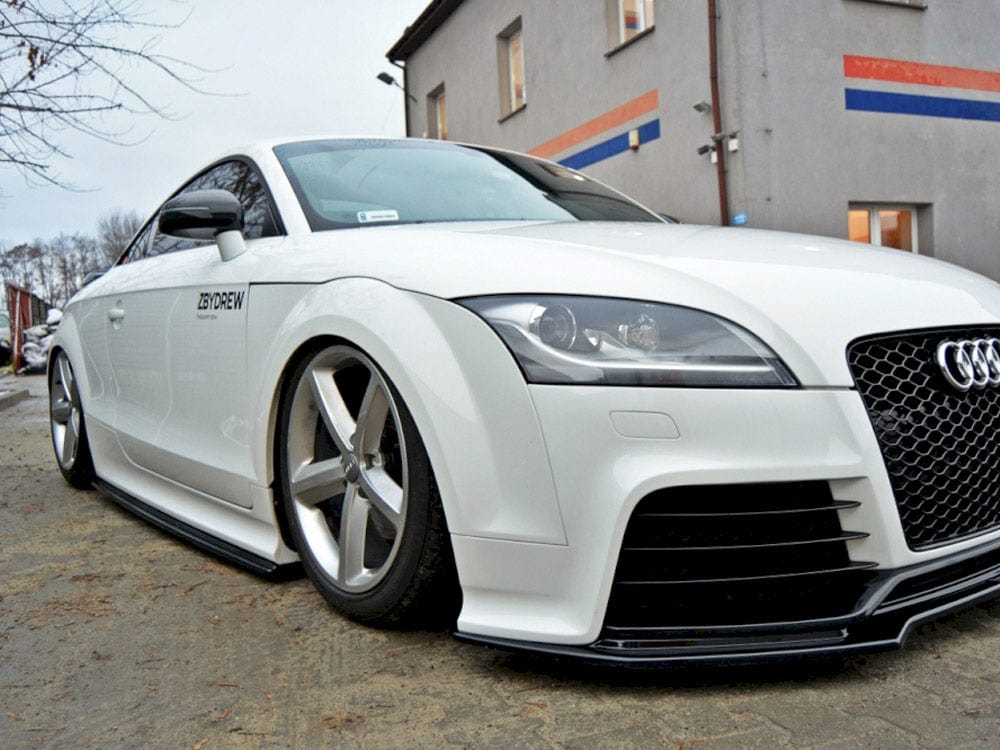 Maxton Design Gloss Black / Yellow Side Skirts Diffusers Audi TT MK2 RS Maxton Design SR