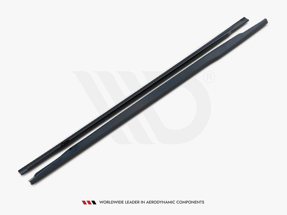 Maxton Design Gloss Black / Yellow Side Skirts Diffusers Bentley Continental GT Mk3 Maxton Design SR