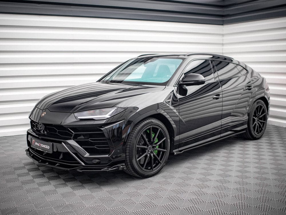 Maxton Design Gloss Black / Yellow Side Skirts Diffusers Lamborghini URUS MK1 Maxton Design SR