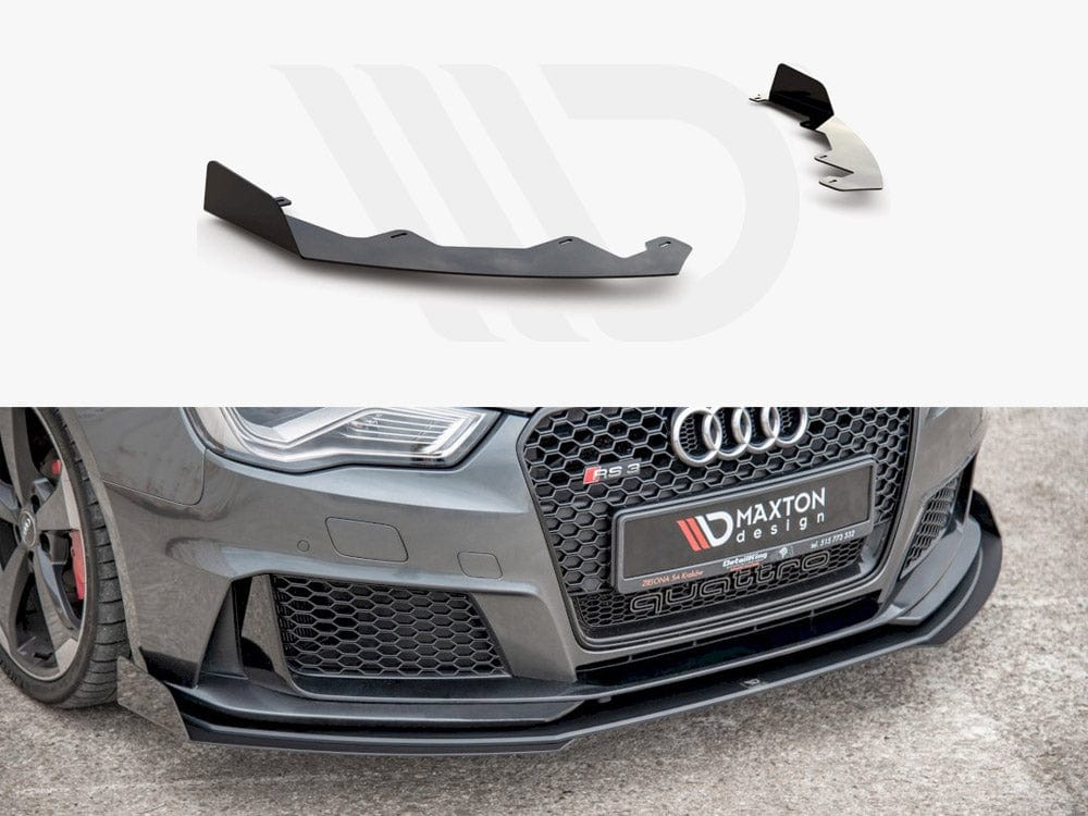 Maxton Design GLOSS FLAPS Front Splitter Flaps Audi RS3 8V Sportback 2015-2016 Maxton Design SR