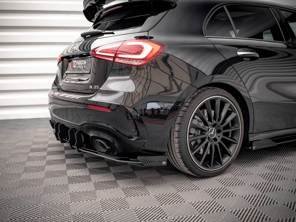 Maxton Design Gloss Flaps Rear Side Flaps Mercedes A35 AMG Hatchback Aero Pack W177 Maxton Design SR