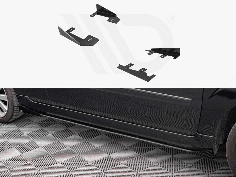 Maxton Design GLOSS FLAPS Side Flaps Ford Fiesta ST Mk6 Maxton Design SR