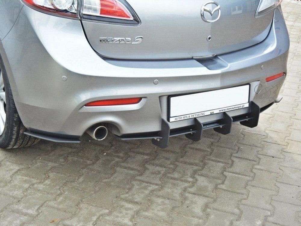 Maxton Design Mazda 3 MK2 Sport (Preface) Rear Diffuser & Rear Side Splitters Maxton Design SR