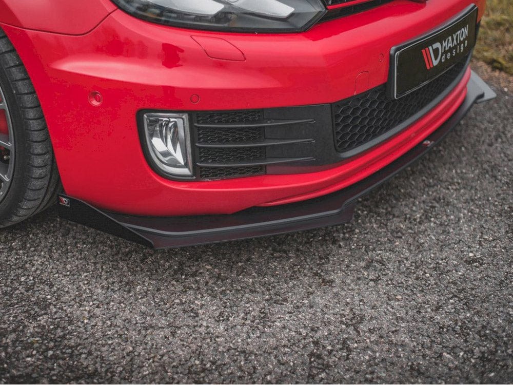 Maxton Design Racing Durability Front Splitter V.3 + Flaps VW Golf GTI Mk6 2008-2012 Maxton Design SR
