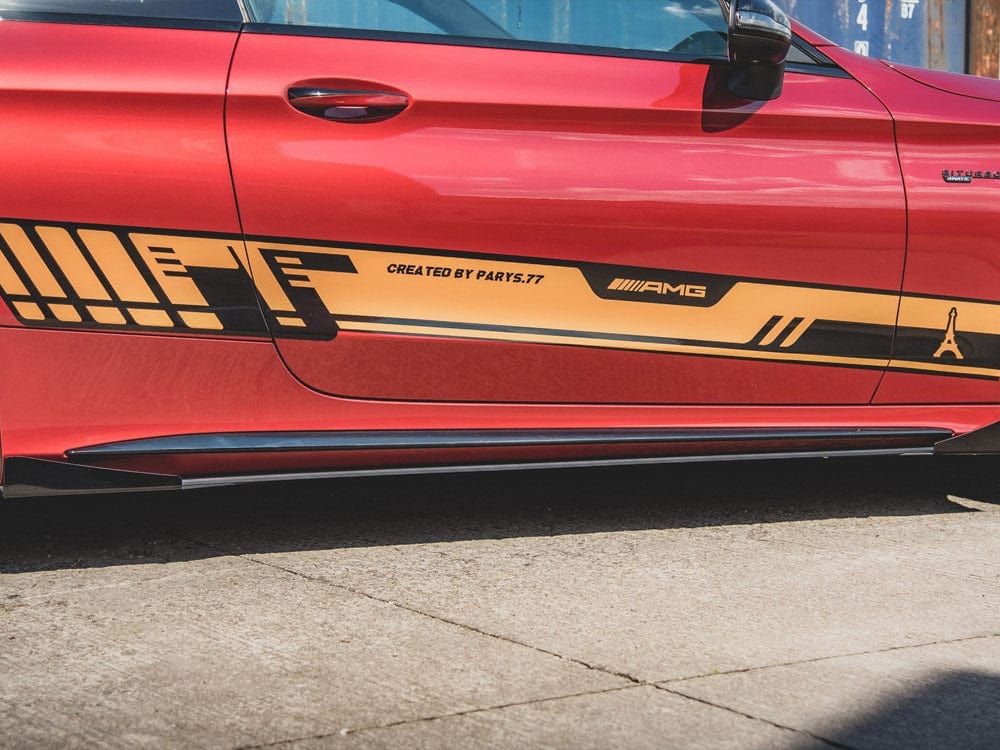 Maxton Design Racing Durability Side Skirts Diffusers + Flaps Mercedes - AMG C43 Coupe C205 Maxton Design SR
