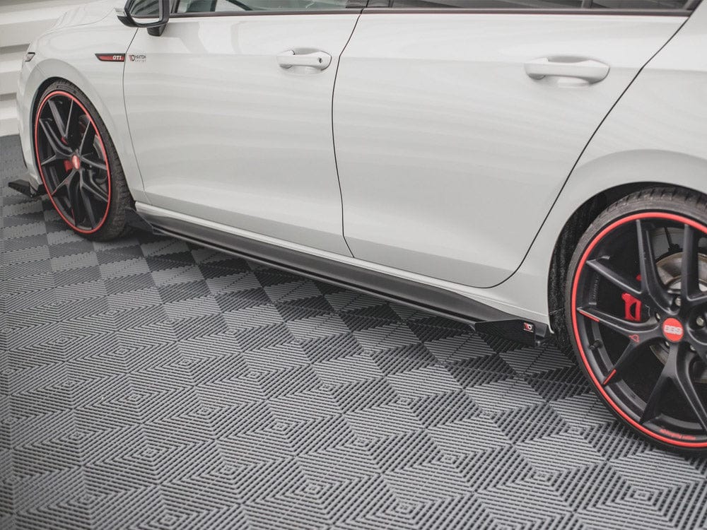 Maxton Design Racing Durability Side Skirts Diffusers (+flaps) VW Golf 8 GTI / GTI Clubsport / R-line 2020- Maxton Design SR