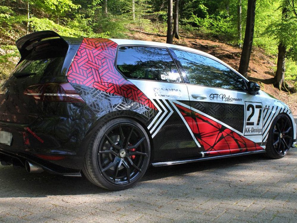 Maxton Design Racing Side Skirts Diffusers VW MK7 GTI Clubsport 2016-2017 Maxton Design SR