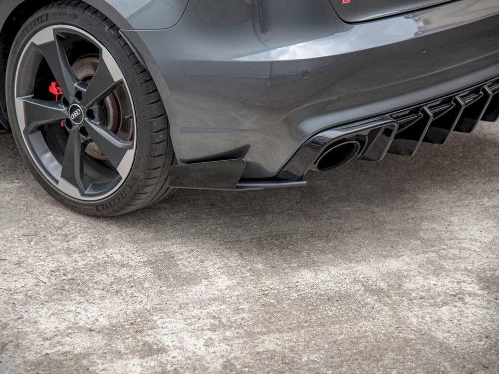 Maxton Design Rear Side Splitters (+flaps) Audi RS3 8V Sportback 2015-2016 Maxton Design SR