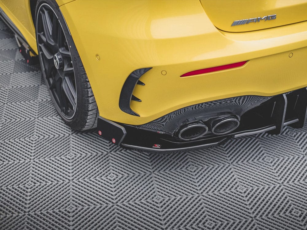 Maxton Design Rear Side Splitters V.2 + Flaps Mercedes AMG A 45 S Aero Pack W177 Maxton Design SR