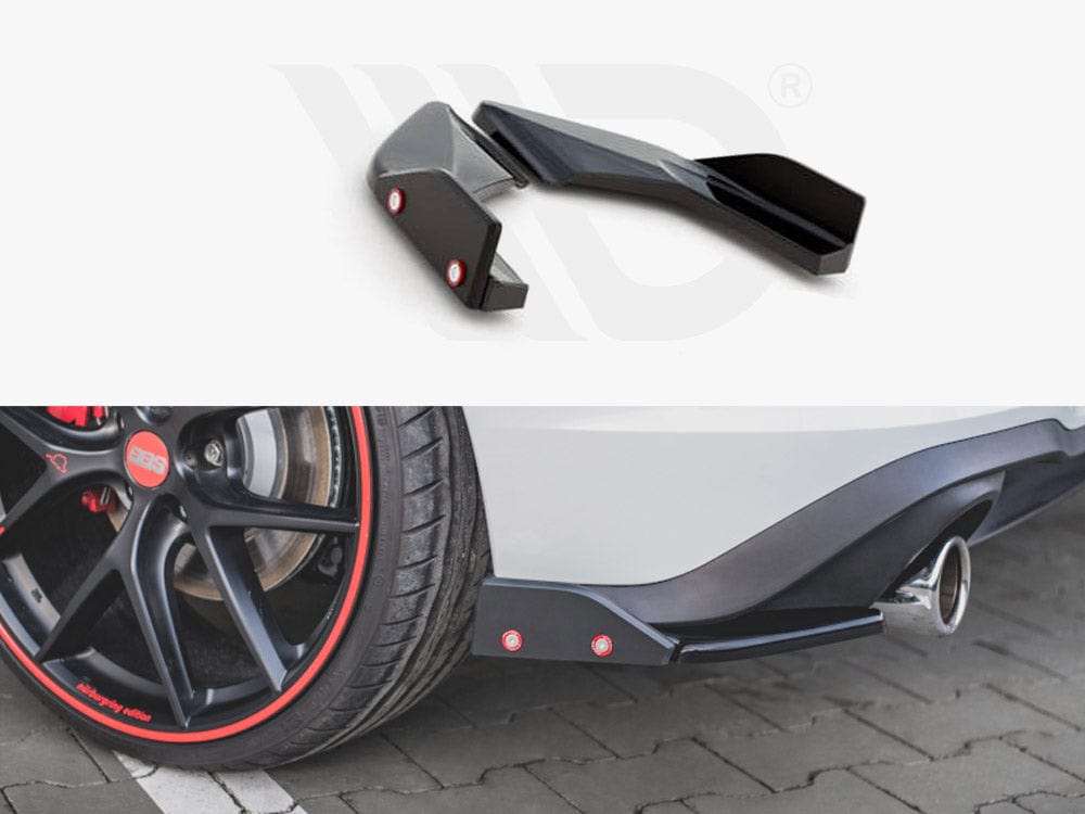 Maxton Design Rear Side Splitters V.2 + Flaps VW Golf 8 GTI Maxton Design SR