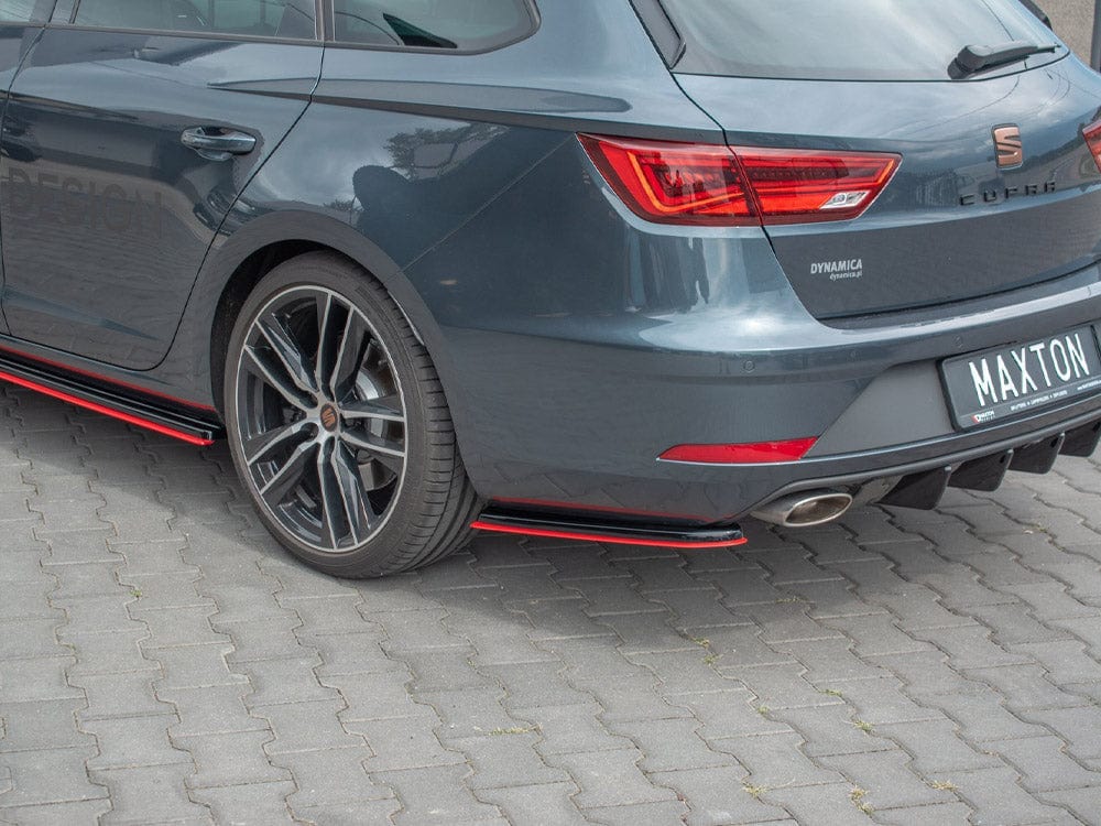 Maxton Design Rear Side Splitters V.2 Seat Leon Mk 3.5 Cupra ST 2017- Maxton Design SR