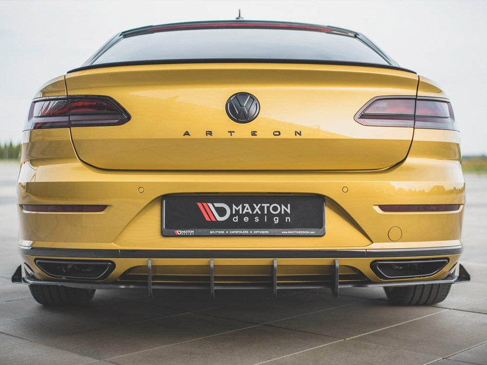 Maxton Design Red + Gloss Flaps Rear Valance + Flaps VW Arteon R-Line 2017- Maxton Design SR