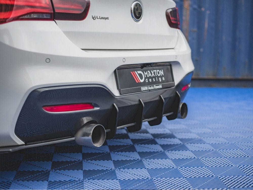 Maxton Design Red Racing Durability Rear Diffuser V.3 BMW 1 F20 M140i Maxton Design SR