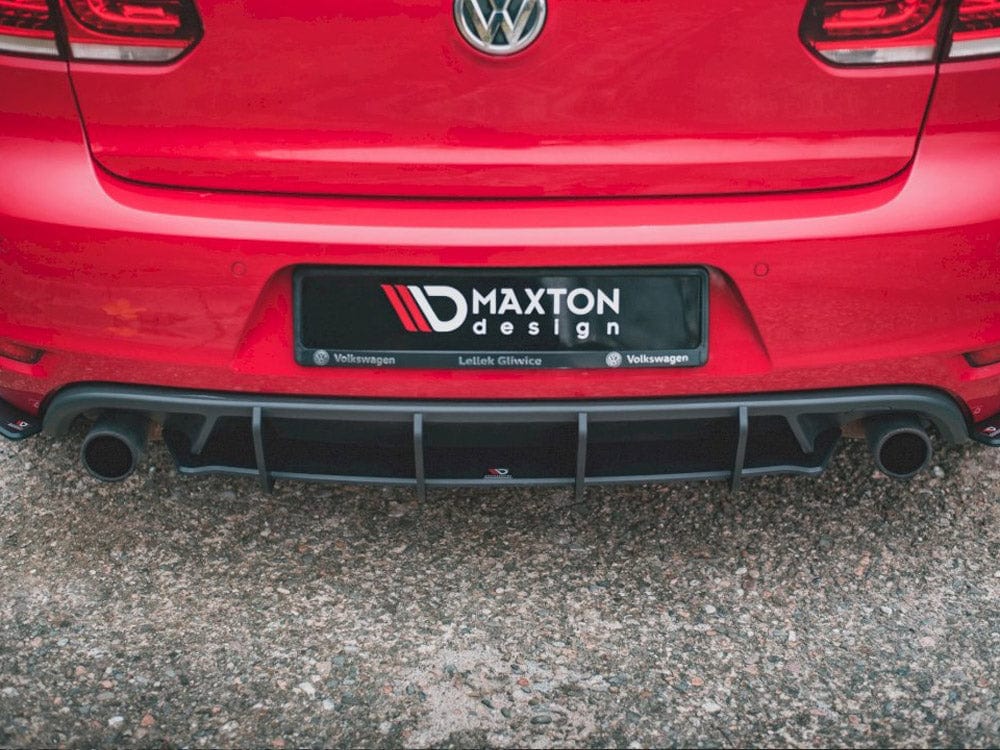 Maxton Design Red Racing Durability Rear Diffuser V2 VW Golf GTI MK6 2008-2012 Maxton Design SR