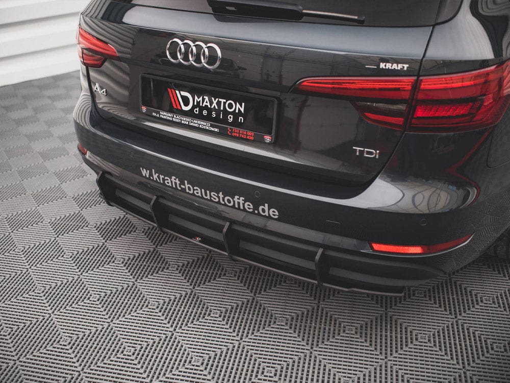 Maxton Design Red Street PRO Rear Diffuser Audi A4 Avant B9 Maxton Design SR