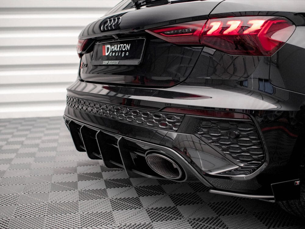 Maxton Design Red Street PRO Rear Diffuser Audi RS3 Sportback 8Y 2020- Maxton Design SR