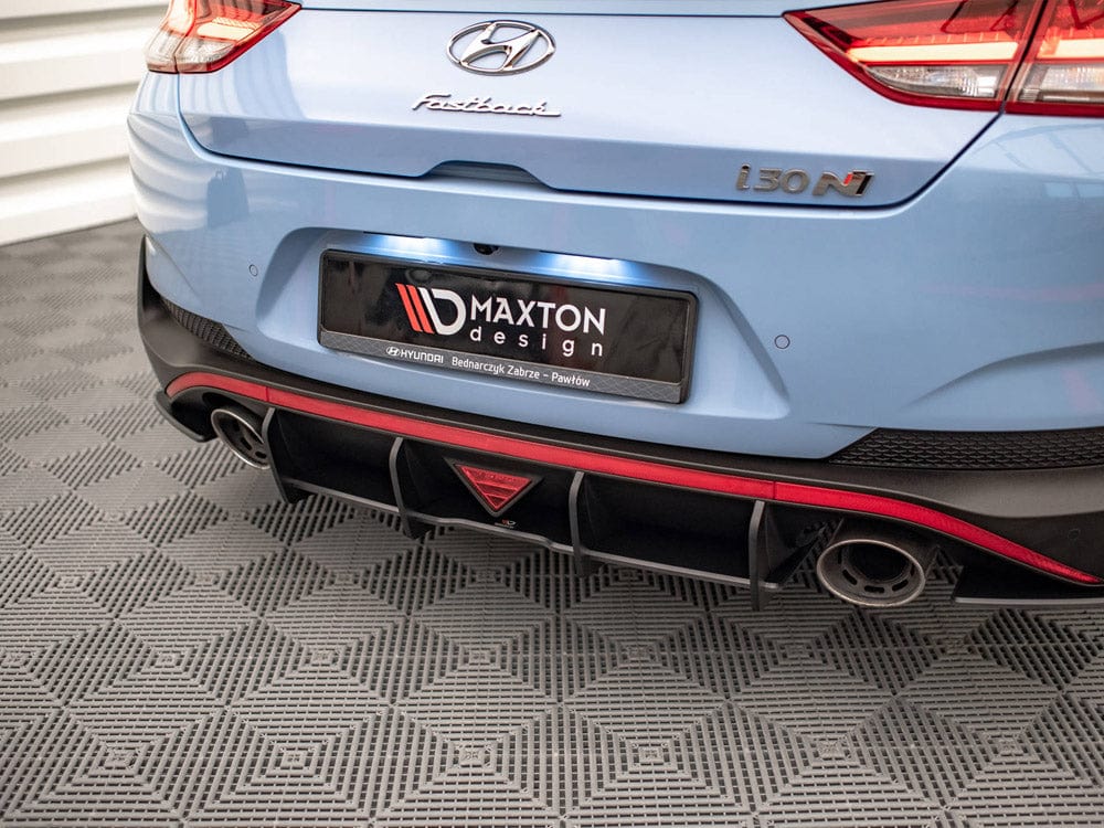 Maxton Design Red Street Pro Rear Diffuser Hyundai I30 N Fastback Mk3 Facelift Maxton Design SR