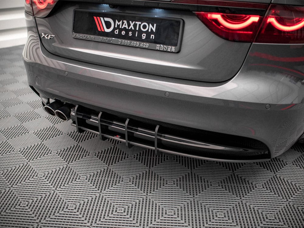 Maxton Design Red Street PRO Rear Diffuser Jaguar XF R-sport MK2 2015-2020 Maxton Design SR