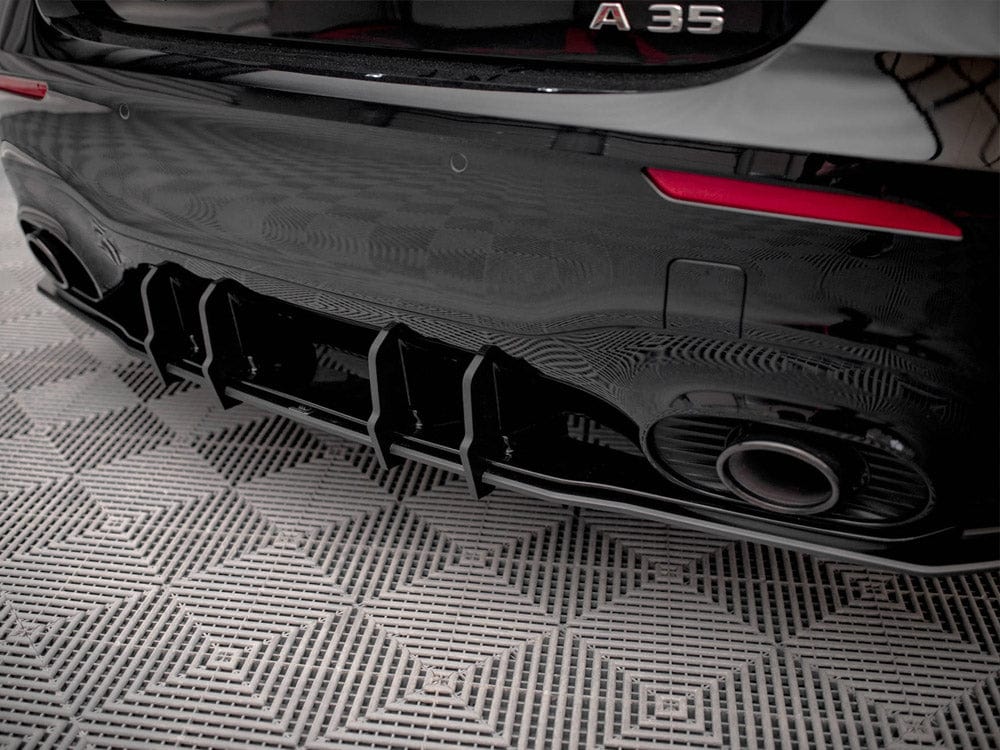 Maxton Design Red Street PRO Rear Diffuser Mercedes A35 AMG Hatchback Aero Pack W177 Maxton Design SR