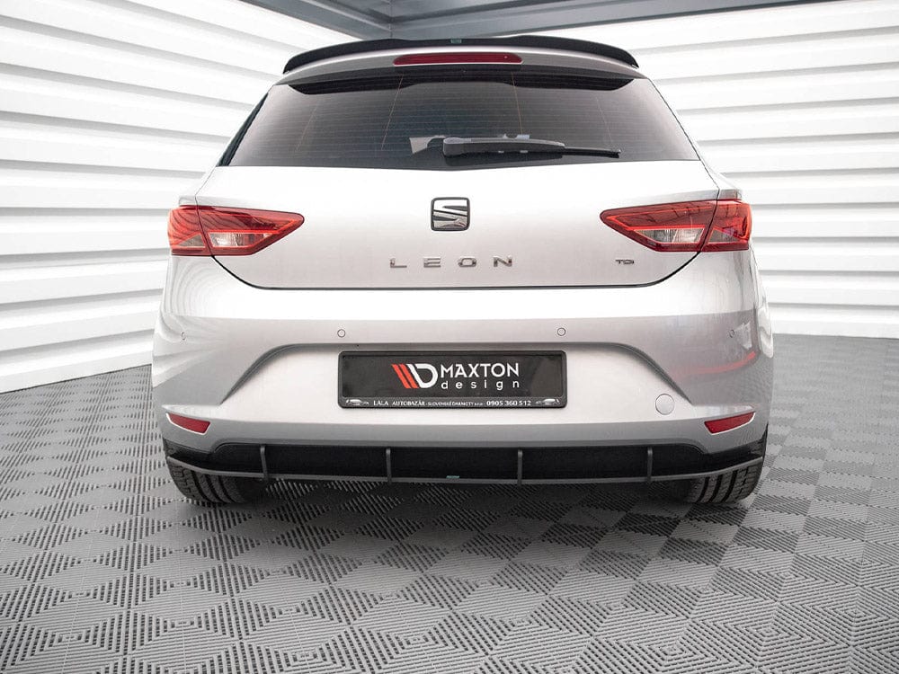 Maxton Design Red Street PRO Rear Diffuser Seat Leon Hatchback Mk3 2012-2016 Maxton Design SR