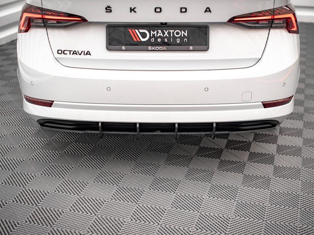 Maxton Design Red Street PRO Rear Diffuser Skoda Octavia Mk4 Maxton Design SR