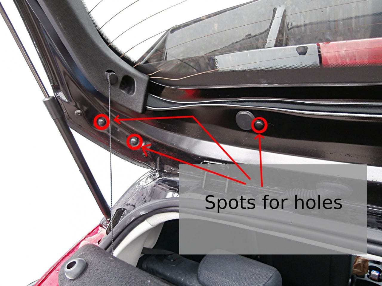 Maxton Design Roof Spoiler (Focus RS Look) Ford Fiesta MK7 Maxton Design SR