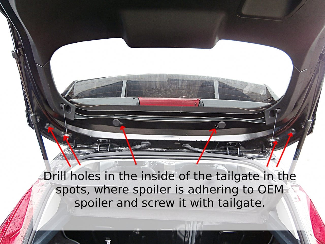 Maxton Design Roof Spoiler (Focus RS Look) Ford Fiesta MK7 Maxton Design SR