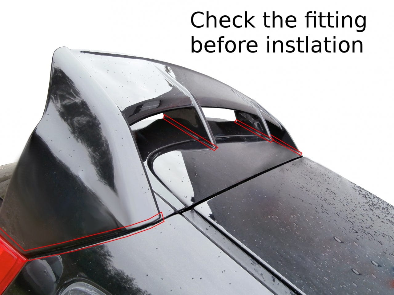 Maxton Design Roof Spoiler (Focus RS Look) Ford Fiesta MK7 Maxton Design SR