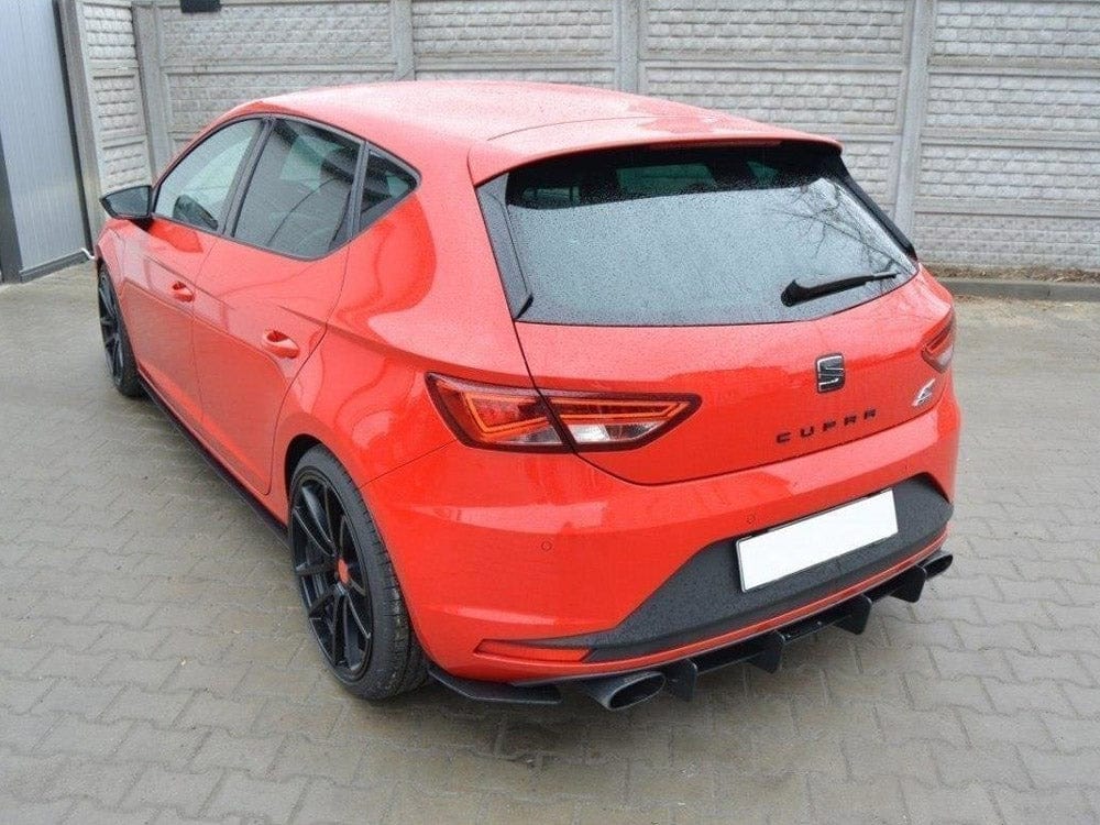 Maxton Design Seat Leon III Cupra Rear Diffuser & Rear Side Splitters Maxton Design SR