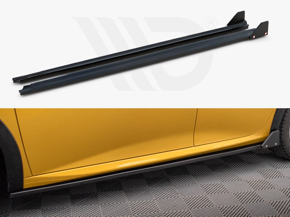 Maxton Design Side Skirts Diffusers + Flaps Peugeot 208 GT Mk2 Maxton Design SR