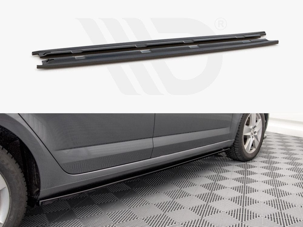 Maxton Design Side Skirts Diffusers Skoda Octavia MK3 Facelift 2016-2020 Maxton Design SR