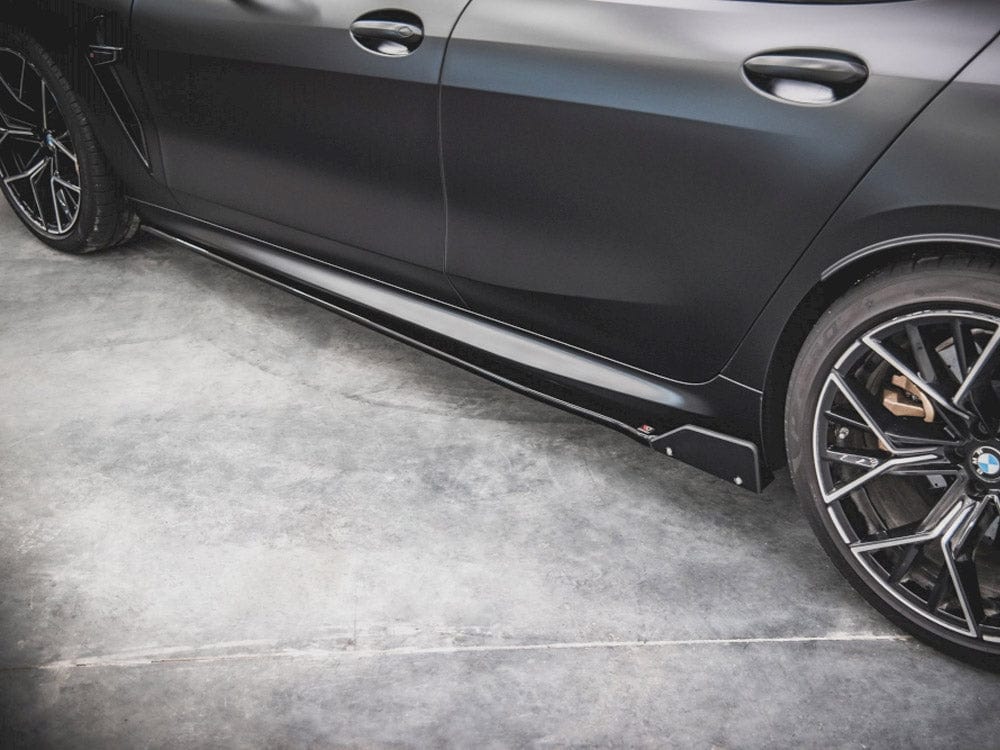 Maxton Design Side Skirts Diffusers V.1 + Flaps BMW M8 GRAN Coupe F93 / 8 GRAN Coupe M-pack G16 Maxton Design SR