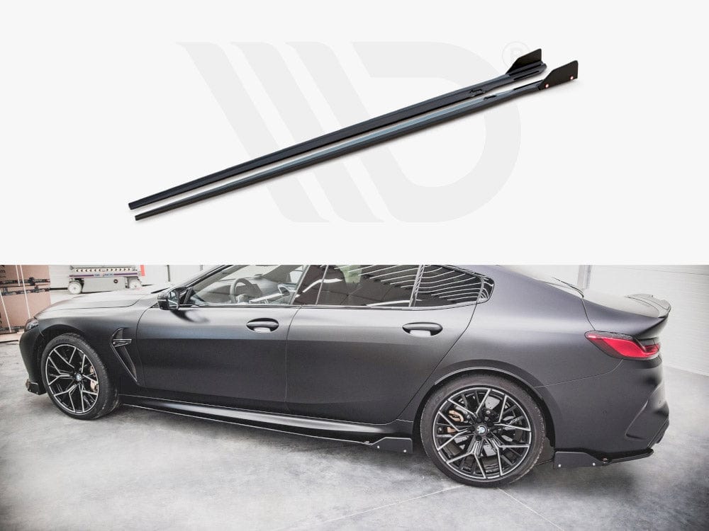 Maxton Design Side Skirts Diffusers V.1 + Flaps BMW M8 GRAN Coupe F93 / 8 GRAN Coupe M-pack G16 Maxton Design SR
