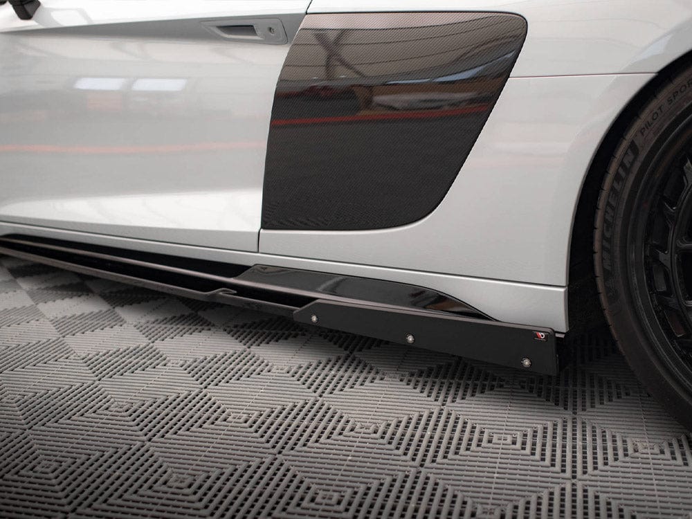 Maxton Design Side Skirts Diffusers V.2 + Flaps Audi R8 Mk2 Facelift Maxton Design SR