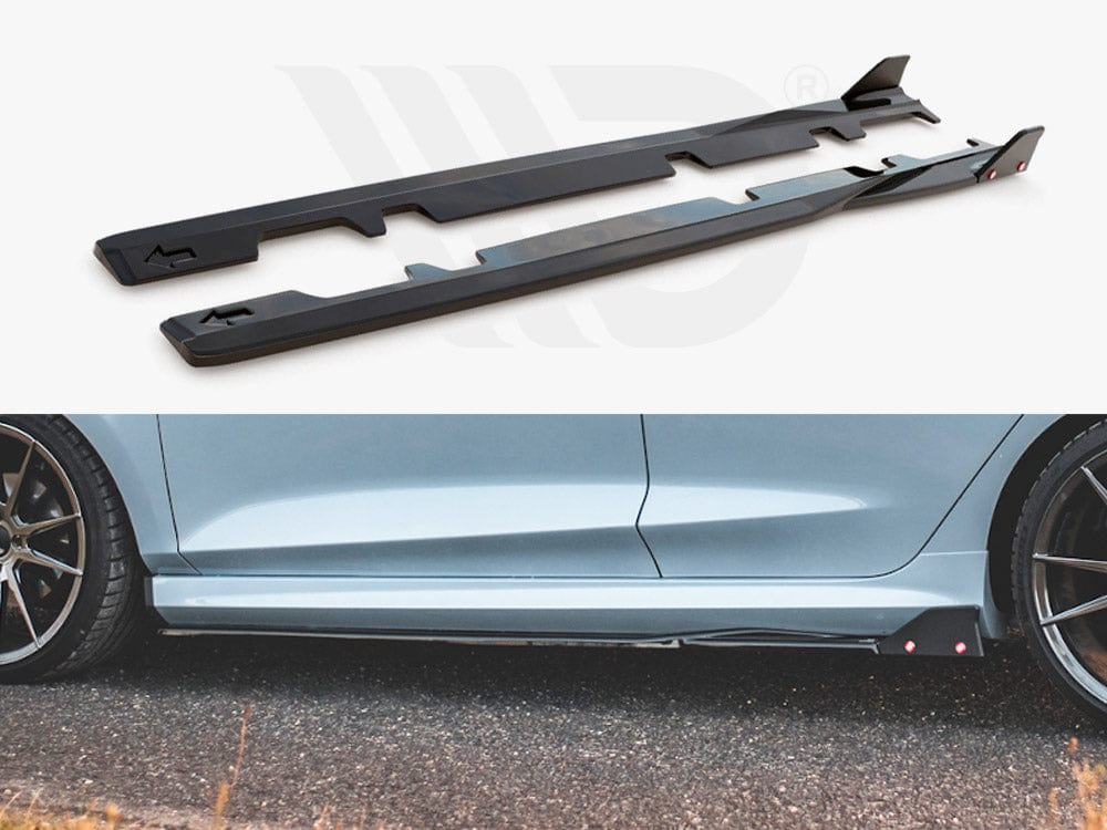 Maxton Design Side Skirts Diffusers V.2 + Flaps Ford Fiesta ST / ST-Line Mk8 Maxton Design SR