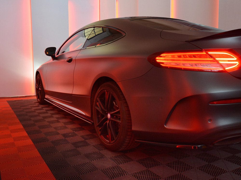 Maxton Design Side Skirts Splitters Mercedes C-class W205 Coupe Amg-line 2015-2018 Maxton Design SR