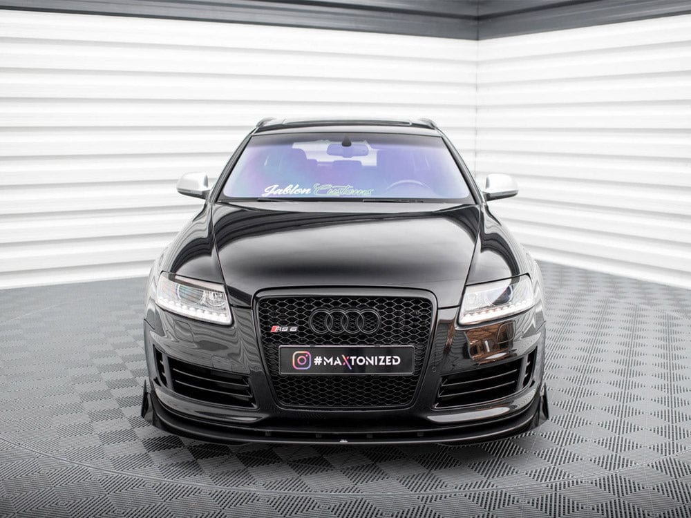 Maxton Design Street PRO Front Splitter + Flaps Audi RS6 Avant C6 Maxton Design SR