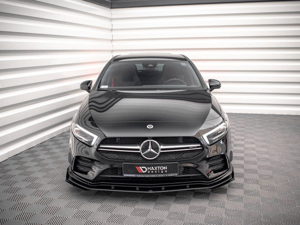 Maxton Design Street PRO Front Splitter + Flaps Mercedes A35 AMG / AMG-Line Aero Pack W177 Maxton Design SR