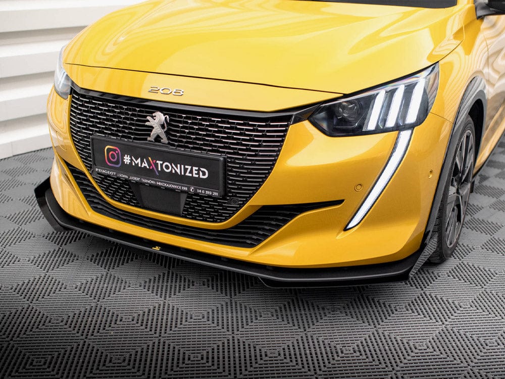 Maxton Design Street PRO Front Splitter + Flaps Peugeot 208 GT Mk2 Maxton Design SR