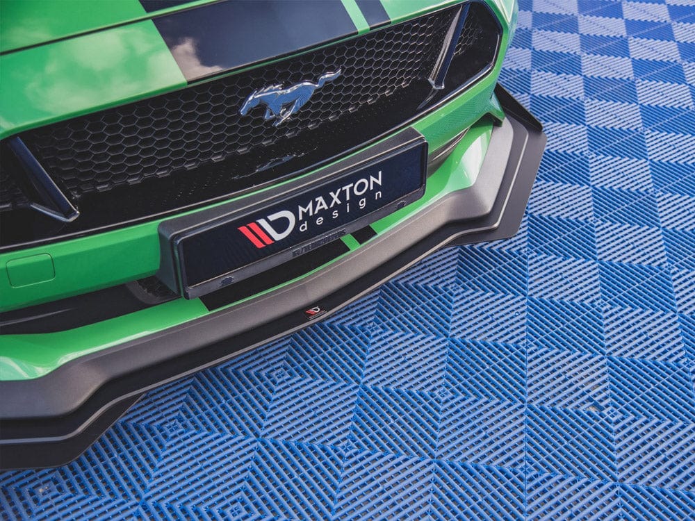 Maxton Design Street PRO Front Splitter V.1 + Flaps Ford Mustang GT Mk6 Facelift 2017- Maxton Design SR